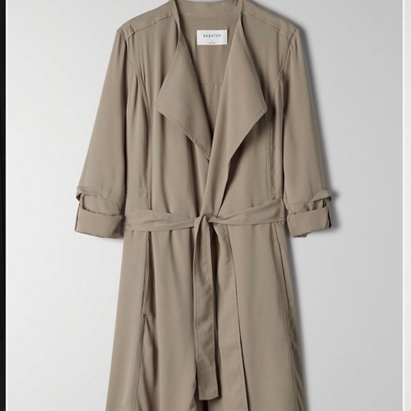 Aritzia Babaton Quincey (Flowy Trench Coat) Jacket - Picture 1 of 3